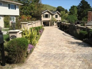 San Rafael Stone Driveway Stucco House